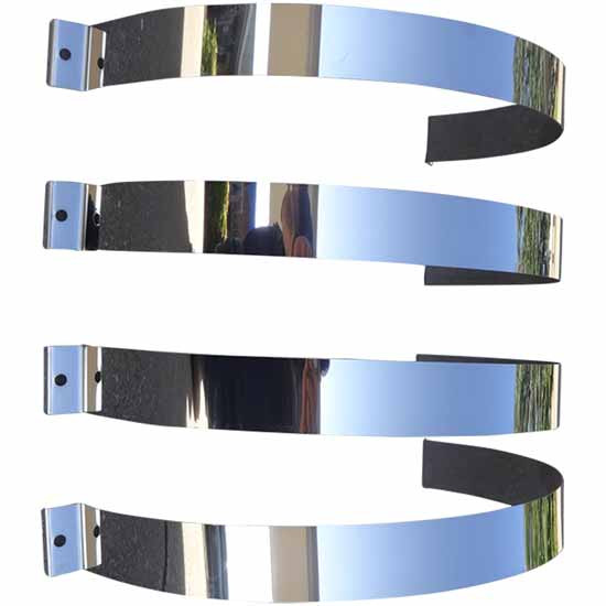 2.5 Inch Stainless Steel Air Cleaner Straps By CSM For Peterbilt