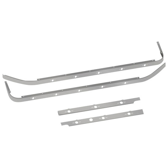2.5 X 80 Inch Cab, Sleeper Panel W/ 3 Slotted Light Holes For Peterbilt 579 - Pair