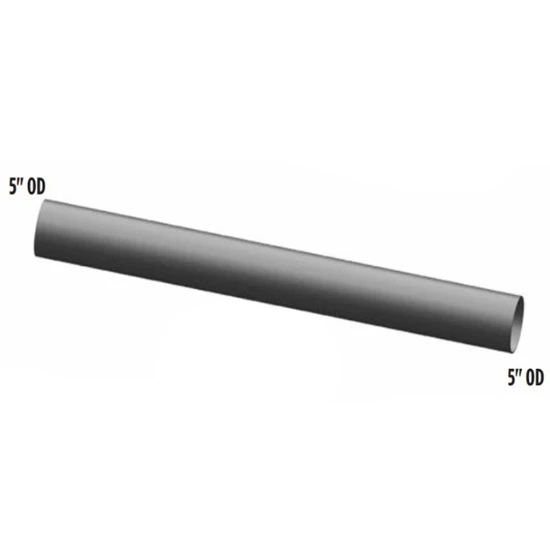 BESTfit 5 X 46 Inch Long Aluminized Straight Exhaust Pipe