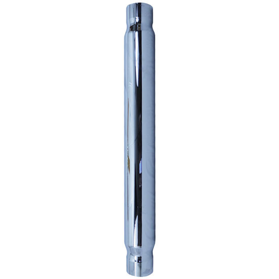 6 Inch Diameter Chrome Steel Muffler 5 ID / 6 ID X 51 Inch OAL by BESTfit