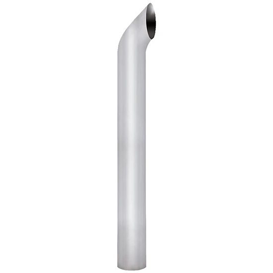 7 OD X 108 Inch Chrome Curve Turn Out Exhaust Stack by BESTfit