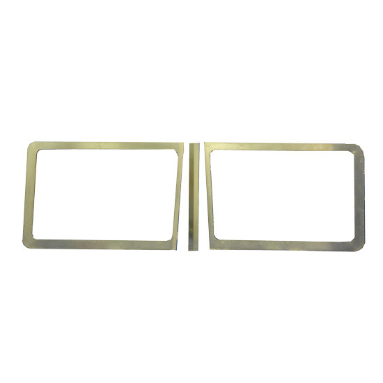 CSM Aluminum Extra Wide Windshield Trim For Peterbilt 375, 377, 378, 379, 386, 388, 389