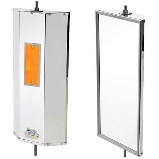 Moto Mirror Traditional Mirror Kit With Heat, Light Options,Harness And Switches