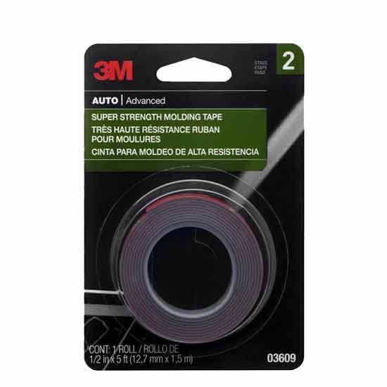 Super Strength Molding Tape, 1/2 Inch X 5 Foot