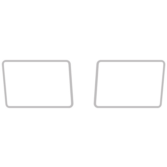 Turnpike Truck Trim Stainless Steel Windshield Trim For Peterbilt 300 Series (2 Piece)
