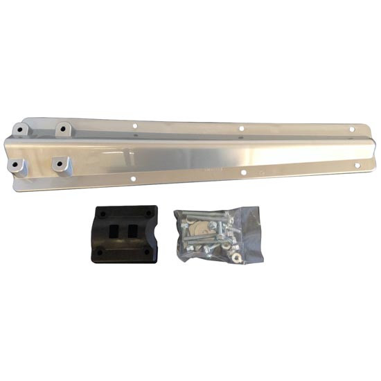 Minimizer 26.5 Inch Liquid Platium Poly Tapered Fender Bracket W/ Block, Hardware