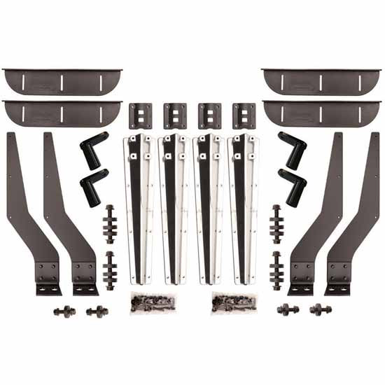 Minimizer Mirror Finish Plastic Bolt On Bracket Mounting Kit For MINTA1554, MINTF900/1554 & MINTA91 Fenders