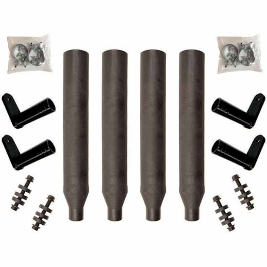 Minimizer Bolt-On Black Plastic Paddle Bracket Kit - Set Of 4