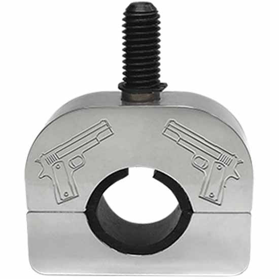 Dual Pistol Billet Aluminum Steering Wheel Spinner Clamp