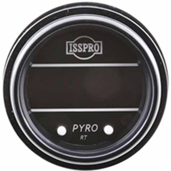 Isspro 2-1/16 Inch Black Digital Pyrometer 0-2100F W/ Black Face, Black Bezel