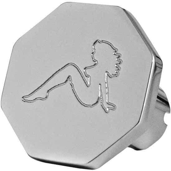 Engraved Octagon Air Brake Knob With Lady Logo