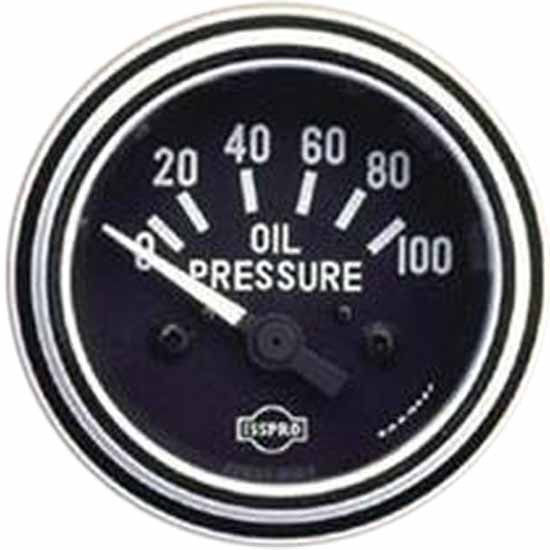 Isspro 2 1/16 Inch Chrome Electrical Oil Pressure Gauge 0-100 PSI