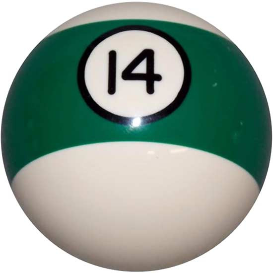 2.25 Inch Striped Green Billiard 14 Ball Brake Knob For Threaded Dash Air Brake Valve