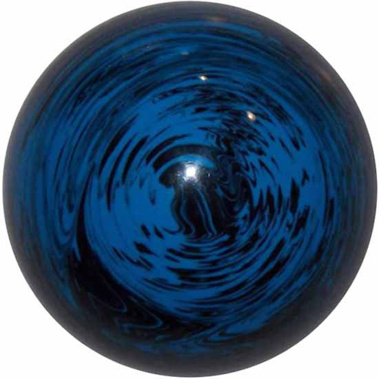 2.125 Inch Marbled Black/Blue Brake Knob For Threaded Dash Air Brake Valve