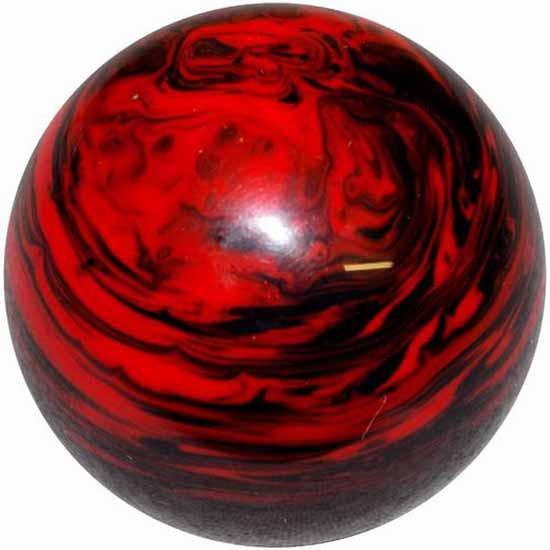 2.125 Inch Marbled Black/Red Brake Knob For Threaded Dash Air Brake Valve
