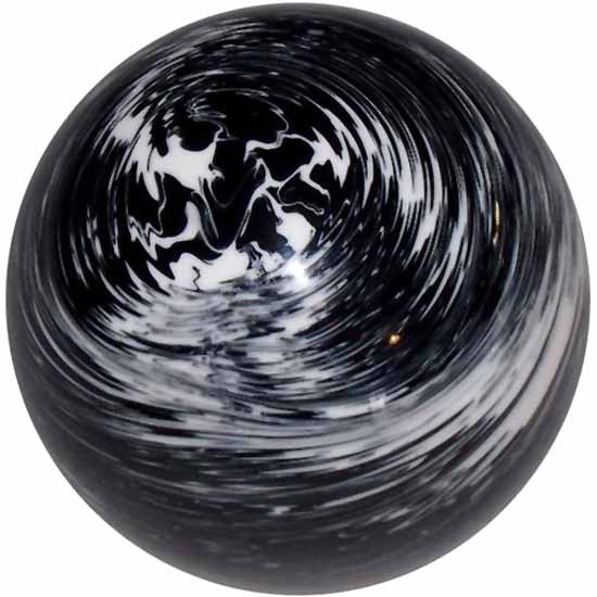 2.125 Inch Marbled Black/White Brake Knob For Threaded Dash Air Brake Valve