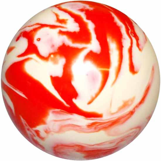 2.125 Inch Marbled White/Orange Brake Knob For Threaded Dash Air Brake Valve