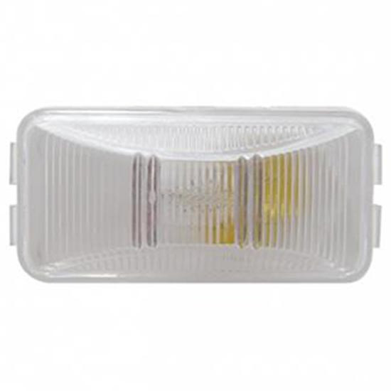 Rectangular Clearance Marker Utility Light - Clear Lens