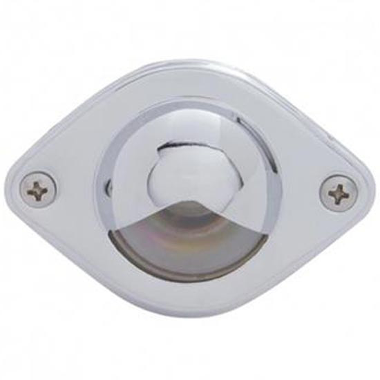 Chrome License Light For 2. 5/8 Inch Mount