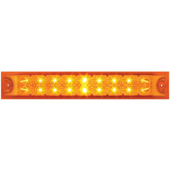 18 Diode Amber/Amber 12 Inch Spyder LED Clearance, Marker and Turn Light - Dual Function