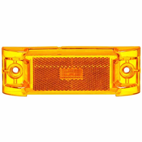 Truck-Lite 21 Series 2 Diode Amber LED Amber Lens Rectangular Marker Clearance Light W/ Reflector