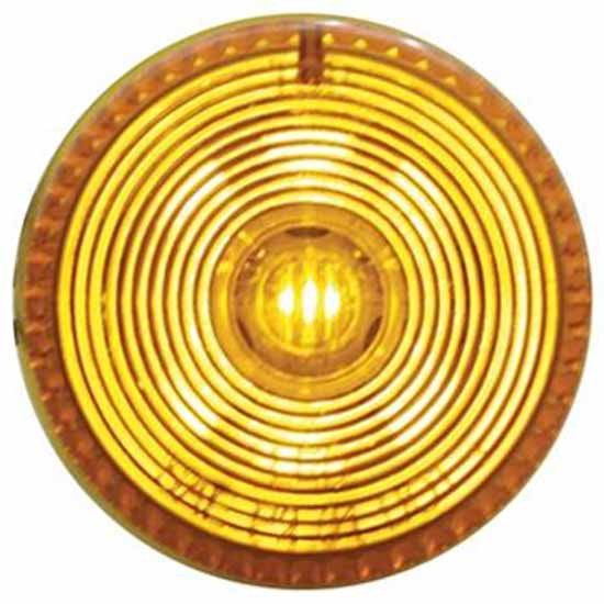 2 Inch Clearance Marker Light W/ Amber LED & Amber Lens