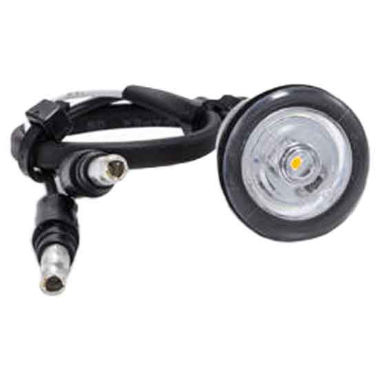 Roadworks Amber Bullseye Light W/ Clear Lens