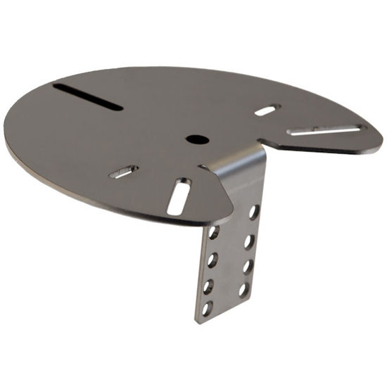 Stainless Steel Mirror-Mounted Beacon Light Bracket For Side-View Mirror Post