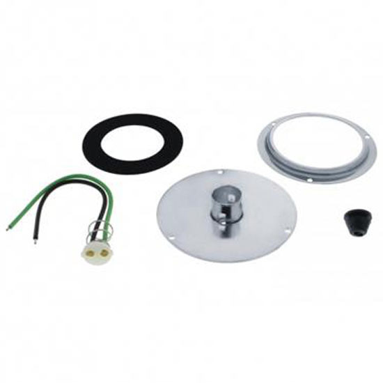 Medium Amber Watermelon Glass Light Kit W/Out Lens Bulb & Screws