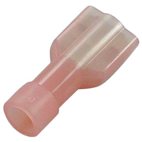 22-18 AWG Red Nylon Push On Female Disconnect, .250 Tab - 10 Pack 22-18 AWG Red Nylon Push On Female Disconnect, .250 Tab - 10 Pack