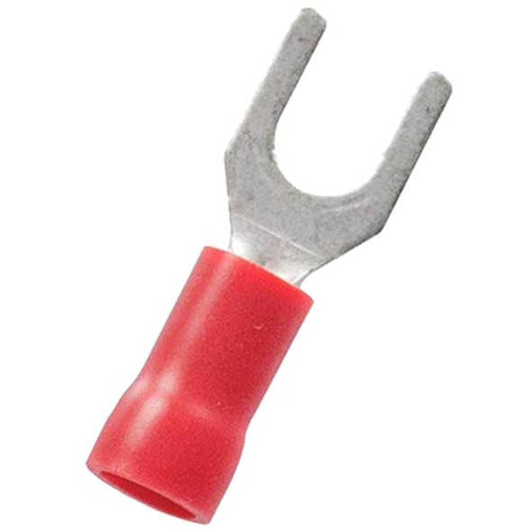 22-18 AWG Red Vinyl Spade Terminal For NO.10 Stud 22-18 AWG Red Vinyl Spade Terminal For NO.10 Stud