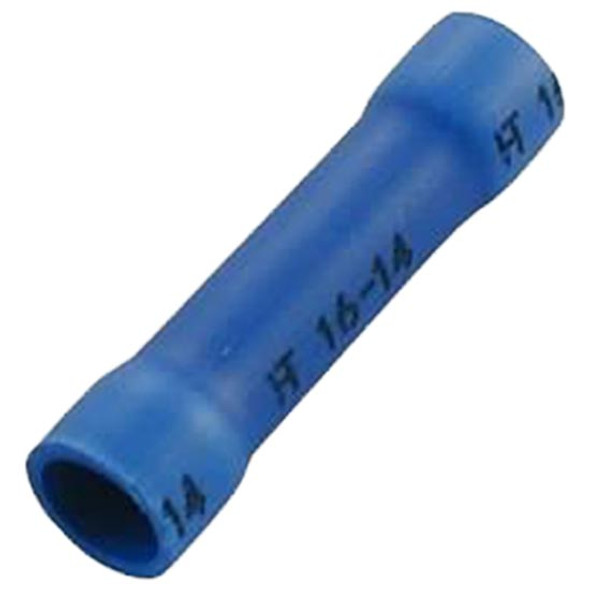 16-14 AWG Blue Vinyl Insulated Butt Connector - 20 PCS 16-14 AWG Blue Vinyl Insulated Butt Connector - 20 PCS