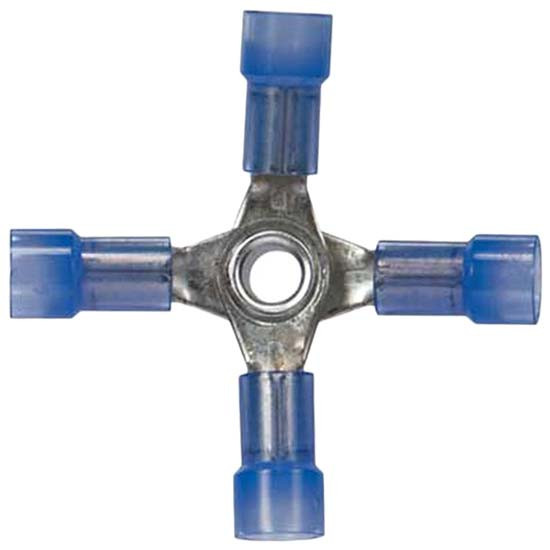 16-14 AWG Blue 4 Way Nylon Connector - 4 PCS