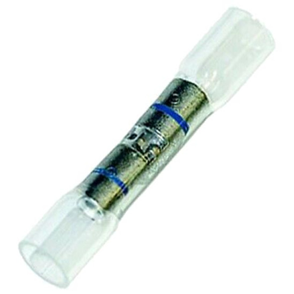 16-14 AWG Clear W/ Blue CS Heat Shrink Butt Connector - 10 PCS 16-14 AWG Clear W/ Blue CS Heat Shrink Butt Connector - 10 PCS