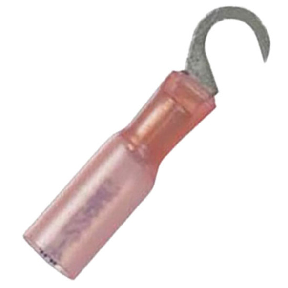 22-18 AWG Red Crimp Seal Heat Shrink Hook Terminal For NO. 10 Stud - 5 PCS 22-18 AWG Red Crimp Seal Heat Shrink Hook Terminal For NO. 10 Stud - 5 PCS