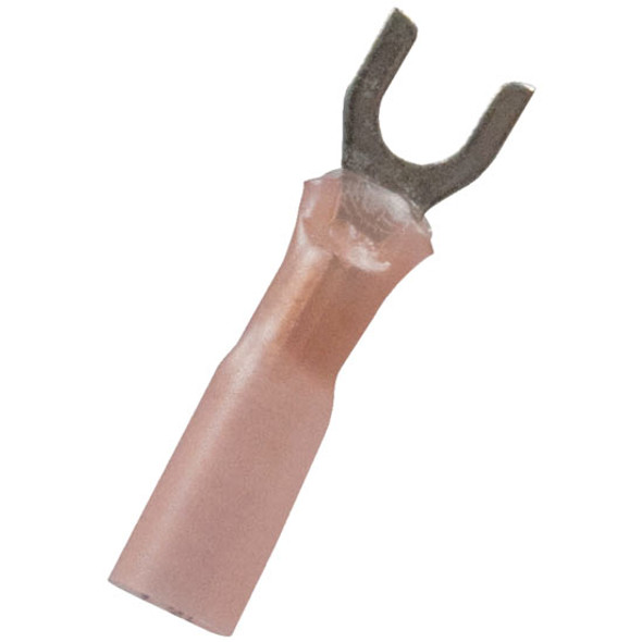 22-18 AWG Red Crimp Seal Heat Shrink Spade Terminal For NO. 8 Stud - 10 PCS 22-18 AWG Red Crimp Seal Heat Shrink Spade Terminal For NO. 8 Stud - 10 PCS