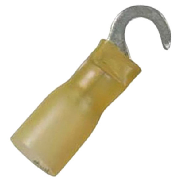 12-10 AWG Yellow Crimp Seal Heat Shrink Hook Terminal For NO. 10 Stud - 4 PCS 12-10 AWG Yellow Crimp Seal Heat Shrink Hook Terminal For NO. 10 Stud - 4 PCS