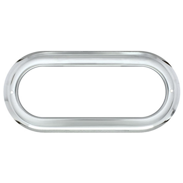 Stainless Steel Oval Light Bezel W/O Visor Stainless Steel Oval Light Bezel W/O Visor