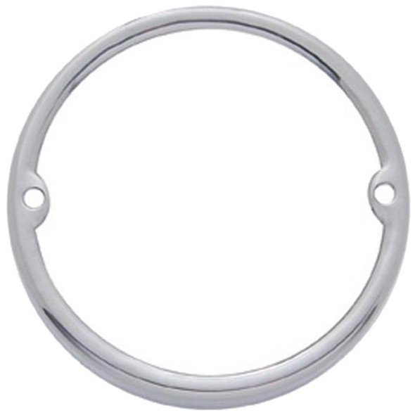 Stainless Steel Round Cab Light Bezel For Glass Lens Conversion Stainless Steel Round Cab Light Bezel For Glass Lens Conversion