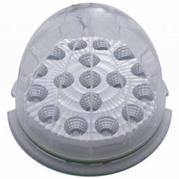 17 LED Watermelon Reflector Cab Light - Red LED / Clear Lens 17 LED Watermelon Reflector Cab Light - Red LED / Clear Lens