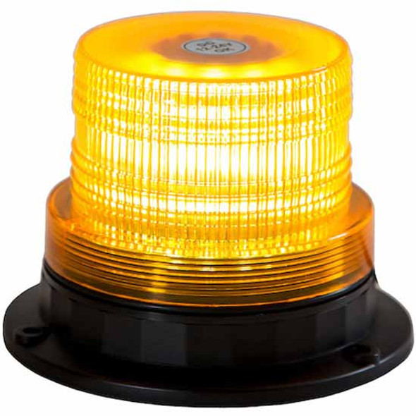 5 X 4 Inch 12V-24V LED Beacon Light W/ 2 Flash Patterns - Permanent Or Magnetically Mounted