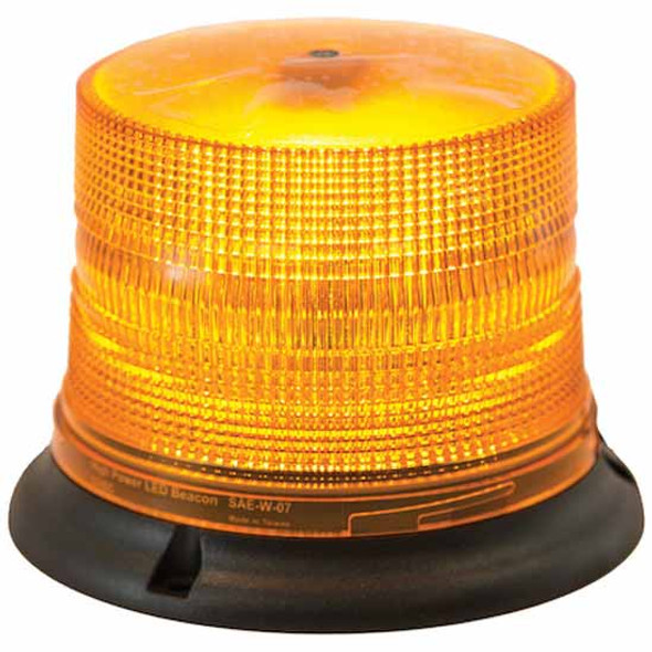 6.5 X 5 Inch Programmable LED Strobe Beacon Light W/ Auxiliary Plug - 15 Flash Patterns