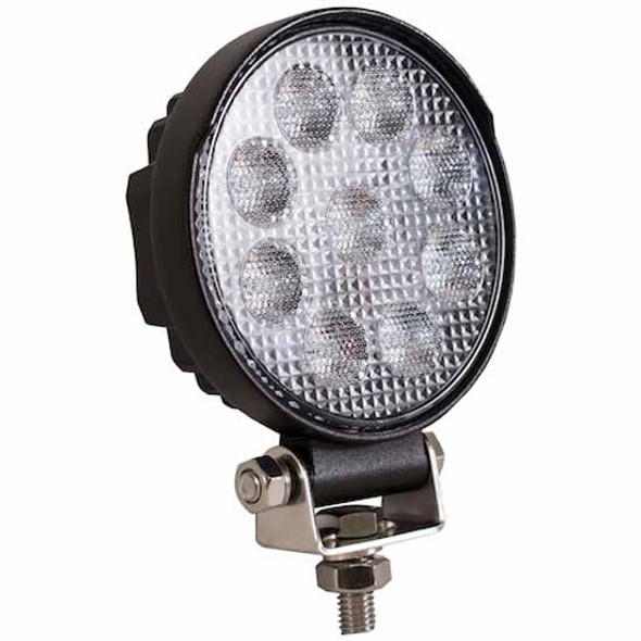 4 Inch Wide Round Bright LED Clear Lens Flood Light - 1710 Lumens