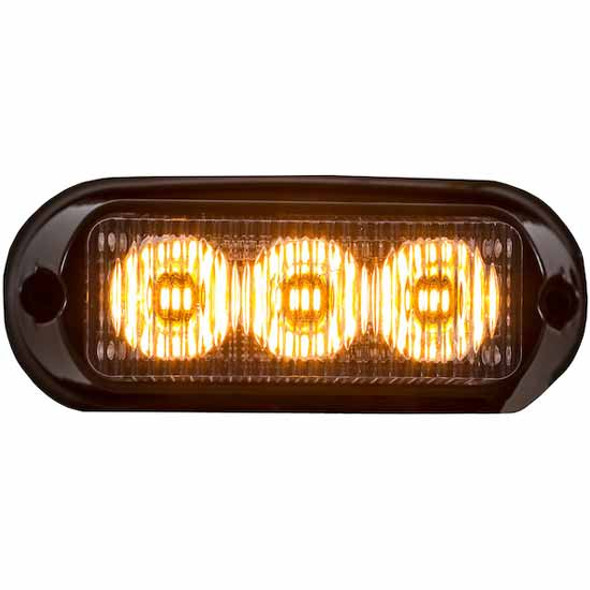 4 Inch 3 Diode Amber LED Strobe Light W/ 19 Flash Patterns 4 Inch 3 Diode Amber LED Strobe Light W/ 19 Flash Patterns