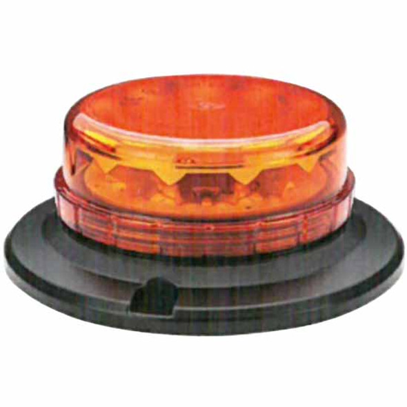 S.A.E. Class 1 Low Profile Amber LED Warning Beacon Light 3 Diode LEDs S.A.E. Class 1 Low Profile Amber LED Warning Beacon Light 3 Diode LEDs