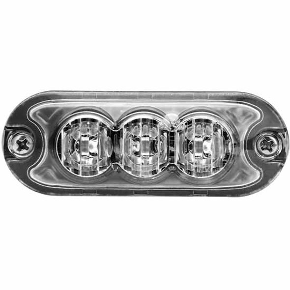 3 Diode Mini Surface-Mount Amber LED Clear Lens Strobe Light W/ 36 Patterns 3 Diode Mini Surface-Mount Amber LED Clear Lens Strobe Light W/ 36 Patterns