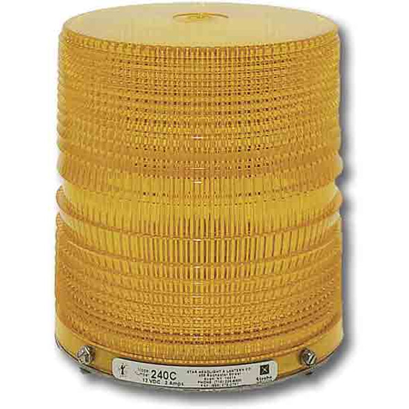 5.5 X 6 Inch Strobe Light Double Flash Flange Base - Amber 5.5 X 6 Inch Strobe Light Double Flash Flange Base - Amber