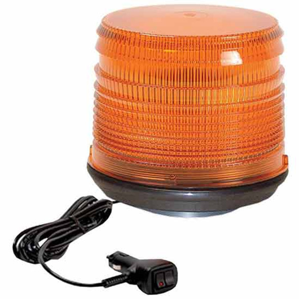 6.4 X 4.75 Inch Amber LED Clear Lens Strobe Light W/ 12V Cigarette Lighter Plug 6.4 X 4.75 Inch Amber LED Clear Lens Strobe Light W/ 12V Cigarette Lighter Plug