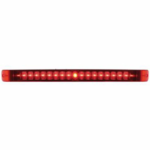 19 LED Dual Function 17 Inch Stop , Turn & Tail Light Bar - Red LED/ Red Lens 19 LED Dual Function 17 Inch Stop , Turn & Tail Light Bar - Red LED/ Red Lens