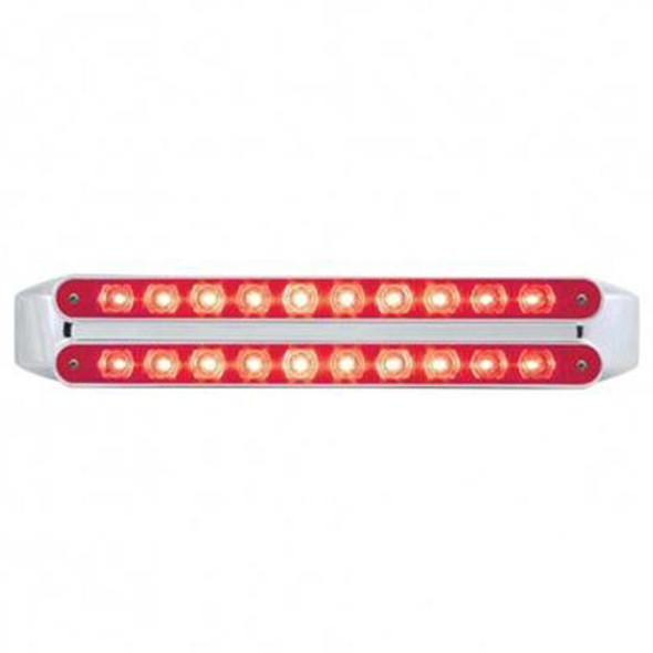 Dual 10 LED 9 Inch Stop. Turn And Tail Light Bars - Red LED/ Red Lens Dual 10 LED 9 Inch Stop. Turn And Tail Light Bars - Red LED/ Red Lens